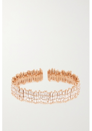 Suzanne Kalan - 18-karat Rose Gold Diamond Bracelet - One size