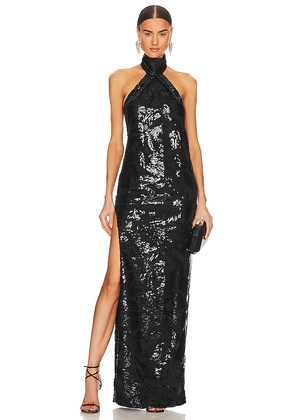 Katie May Sidrit Gown in Black. Size S.