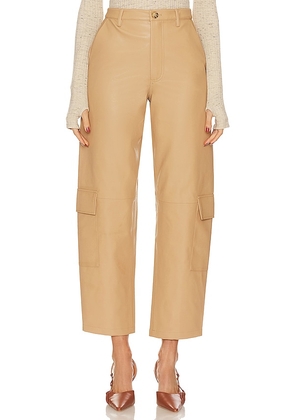 Song of Style Fabiola Belted Pant in Beige. Size L, S, XL, XS, XXS.