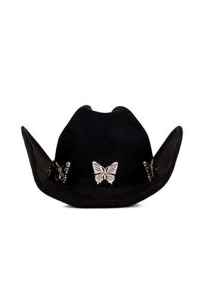 8 Other Reasons Butteryfly Cowboy Hat in Black.