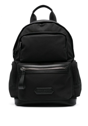 TOM FORD logo-appliqué backpack - Black
