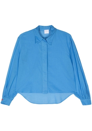 Merci long-sleeve cotton shirt - Blue