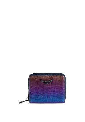 Zadig&Voltaire mini ZV iridescent-effect wallet - Pink