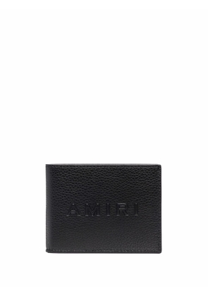 AMIRI logo-embossed leather wallet - Black