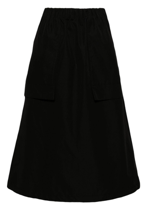 STUDIO TOMBOY elasticated-waist A-line midi skirt - Black
