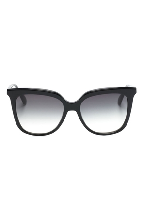 Longchamp logo-engraved cat-eye sunglasses - Black