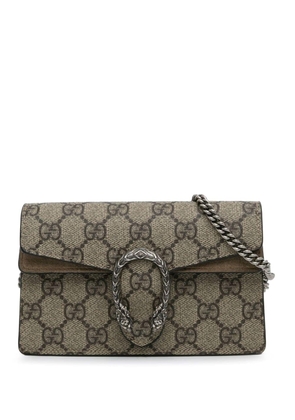 Gucci Pre-Owned 2015-2023 Pre-Owned Gucci Super Mini GG Supreme Dionysus crossbody bag - Brown