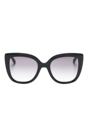 Longchamp oversize cat-eye sunglasses - Black