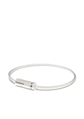 Le Gramme 7g octagon-cable bracelet - Silver