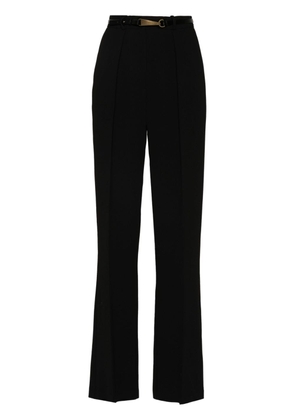 Elisabetta Franchi belted straight trousers - Black