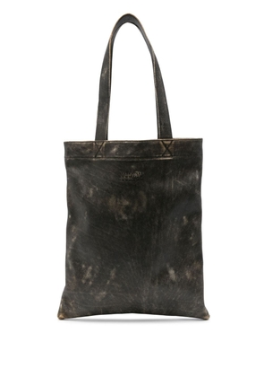 MM6 Maison Margiela numbers-motif leather tote bag - Black
