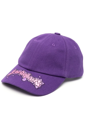 Jacquemus Desenho graffiti-tag baseball cap - Purple