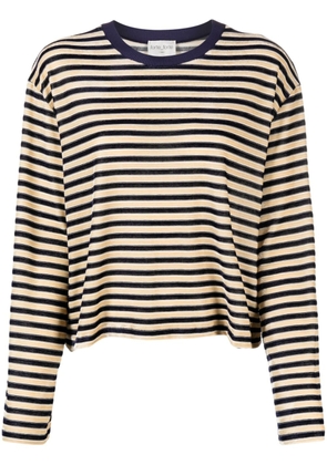 Forte Forte long-sleeve striped top - Brown
