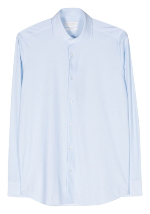 Dell'oglio geometric-pattern classic-collar shirt - White