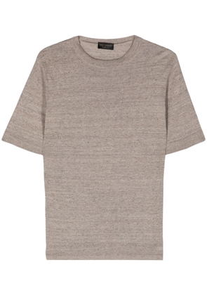 Dell'oglio crew-neck speckle-knit T-shirt - Neutrals