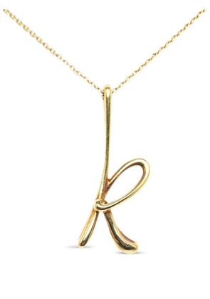 Tiffany & Co. Pre-Owned 18kt yellow gold Alphabet pendant necklace