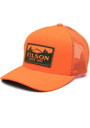Filson logo-patch trucker hat - Orange