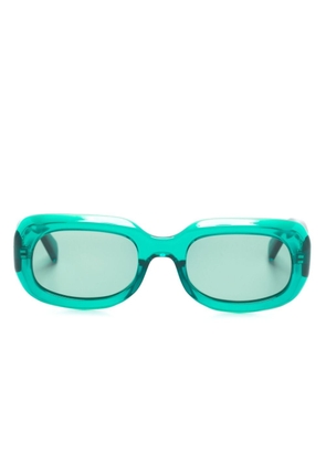 Longchamp rectangle-frame sunglasses - Green