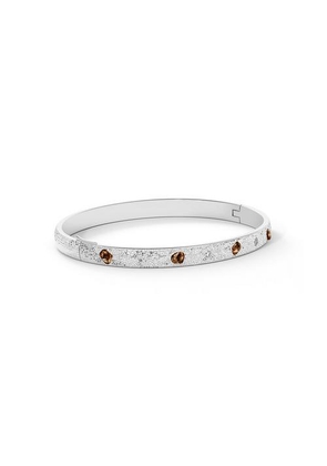 De Beers Talisman Bangle In White Gold