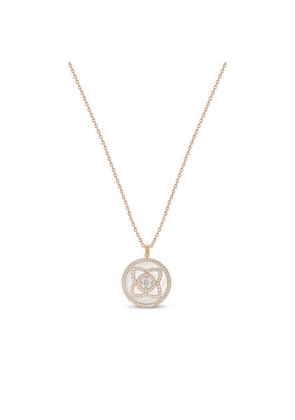 De Beers Enchanted Lotus Pendant In Rose Gold And Mother-of-pearl