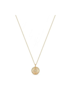 De Beers Enchanted Lotus Pendant In Yellow Gold And Mother-of-pearl