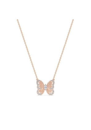 De Beers Portraits Of Nature Butterfly Pendant In Rose Gold