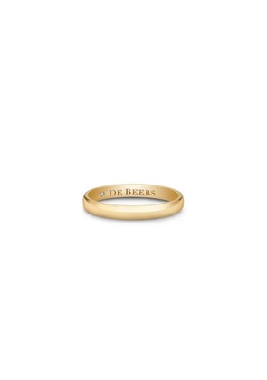 De Beers Wide Court Band In Yellow Gold