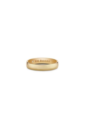 De Beers Wide Court Band In Yellow Gold
