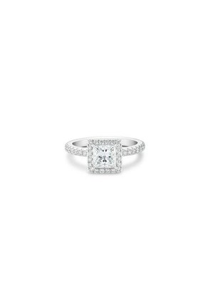 De Beers Aura Princess-cut Diamond Ring In Platinum