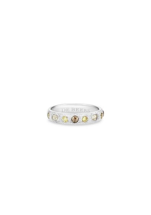 De Beers Talisman Small Band In White Gold