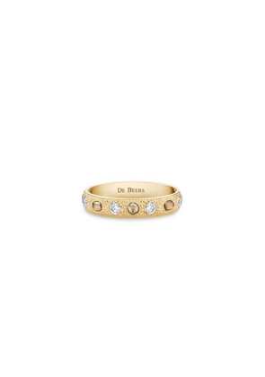 De Beers Talisman Small Band In Yellow Gold