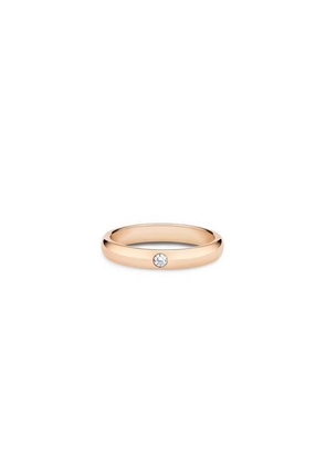 De Beers Db Classic One Diamond Band In Rose Gold