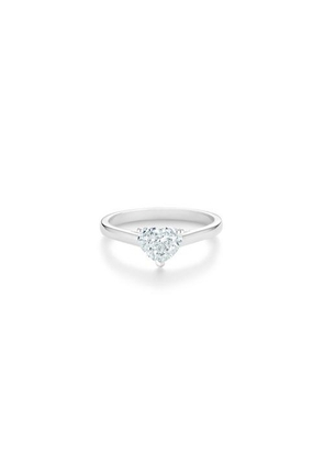 De Beers Db Classic Heart-shaped Diamond Ring In Platinum