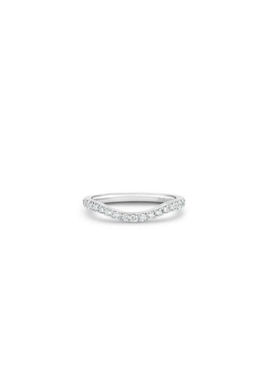 De Beers Db Classic Half Eternity Shaped Band In Platinum