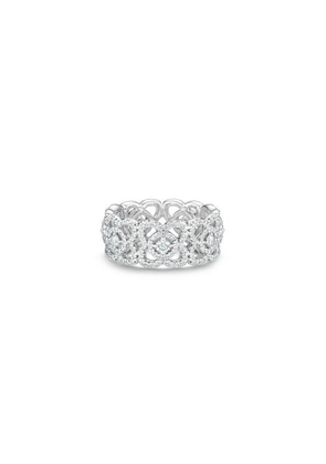 De Beers Enchanted Lotus Band In White Gold