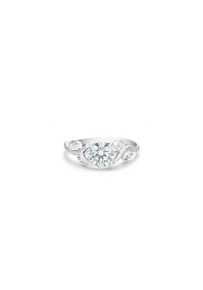 De Beers Adonis Rose Round Brilliant Diamond Ring In Platinum