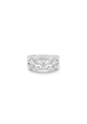 De Beers Arpeggia Three Row Ring In White Gold