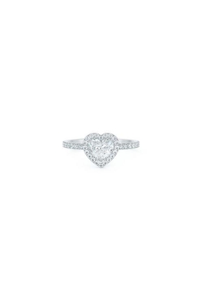 De Beers Aura Heart-shaped Diamond Ring In Platinum
