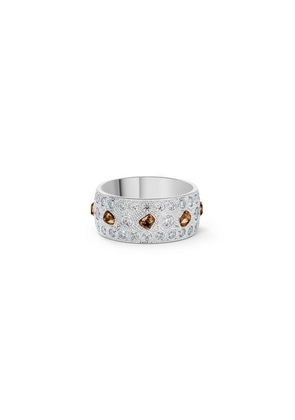 De Beers Talisman Large Band In White Gold