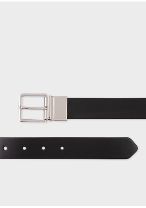 Paul Smith Signature Stripe And Black Cut-To-Fit Reversible Leather Belt