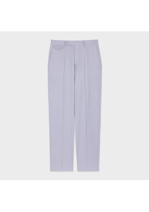Paul Smith Lilac Stretch-Wool Wide Leg Trousers
