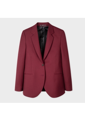 Paul Smith A Suit To Travel In - Women's Burgundy Two-Button Wool Blazer