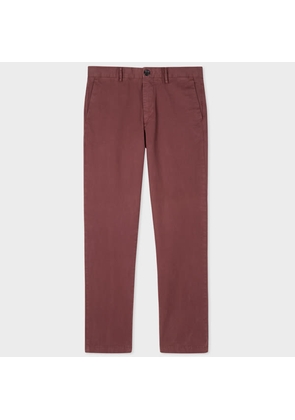 PS Paul Smith Aubergine Mid-Fit Zebra Chinos