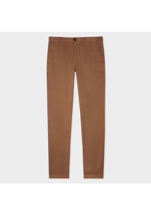 PS Paul Smith Slim-Fit Brown Cotton-Stretch Chinos