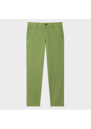 PS Paul Smith Slim-Fit Cotton-Stretch Green Chinos