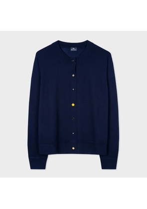 PS Paul Smith Women's Dark Navy Cardigan With Charm Buttons