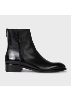 Paul Smith Women's Black Leather 'Geno' Ankle Boots