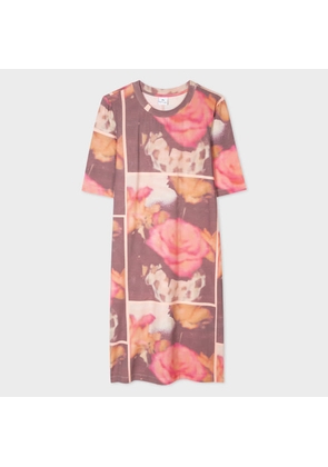PS Paul Smith Women's 'Daydreaming Rose' Print T-Shirt Dress