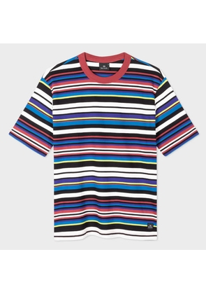 PS Paul Smith Multi Colour Cotton Stripe T-Shirt