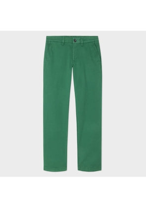 PS Paul Smith Green Stretch-Cotton Twill Trousers